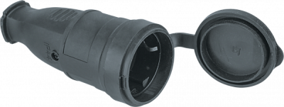 Розетка Navigator 61 369 NCA-SKR01-16A-E-IP44-BL переносная с заземлением черная