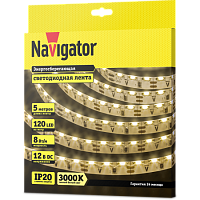 СД Лента Navigator 14 450 NLS-335WWS120-8-IP20-12V (бокового свечения)