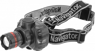 Фонарь Navigator 94 950 NPT-H03-3AAA налобный 3 режима фокусировка 1LEDx1Вт
