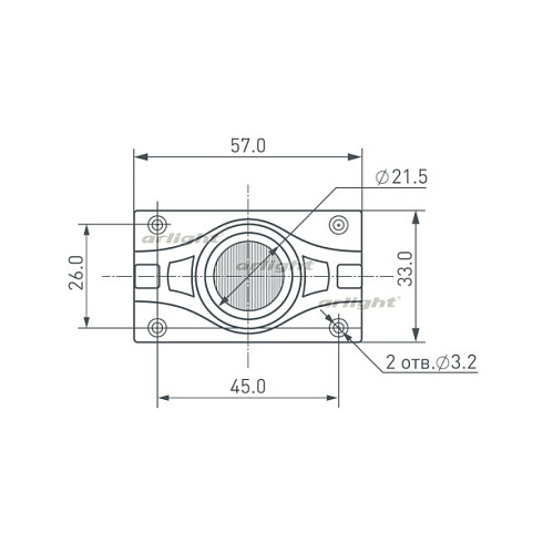 Модуль герметичный ARL-ORION-S30-12V White 15x55 deg (3535, 1 LED) (Arlight, Закрытый)