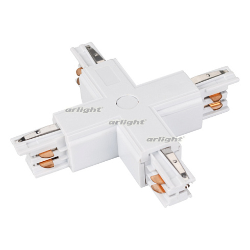 Коннектор крестовой LGD-4TR-CON-X-WH (C) (Arlight, IP20 Пластик, 3 года)