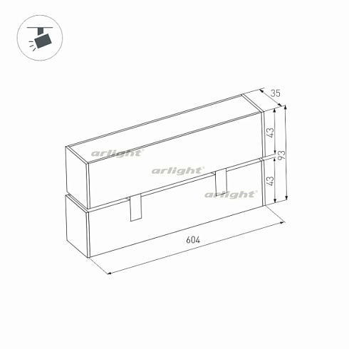 Светильник MAG-FLAT-FOLD-45-S605-18W Day4000 (BK, 100 deg, 24V) (Arlight, IP20 Металл, 3 года)