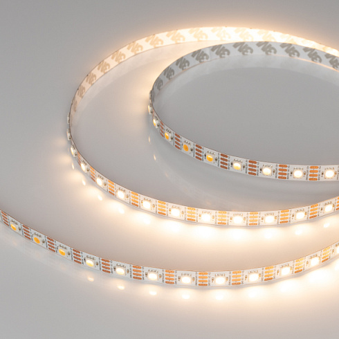 Лента SPI-B60-10mm 12V Warm2700-PX1-RAM (9.3 W/m, IP20, 5060, 5m) (Arlight, бегущий огонь)