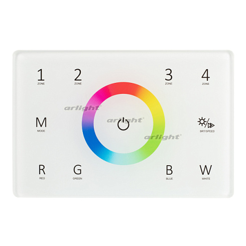 Панель Sens SMART-P85-RGBW White (230V, 4 зоны, 2.4G) (Arlight, IP20 Пластик, 5 лет)