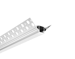 Профиль встраиваемый в гипсокартон (2500*48,8*22,7мм с рассеивателем, внешний угол)