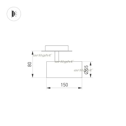Светильник LGD-LUMOS-R55-16W Warm3000 (WH, 25 deg, 230V) (Arlight, IP20 Металл, 3 года)