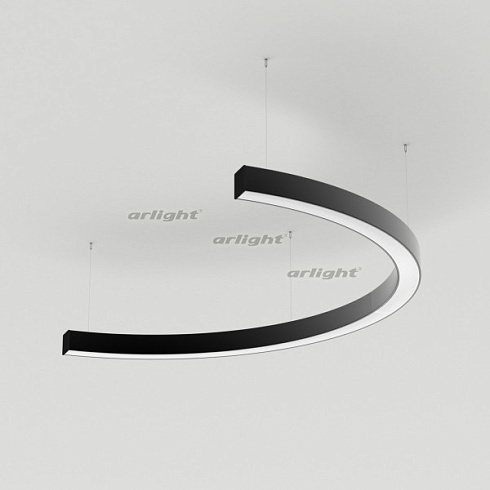 Светильник SP-LINE-HANG-ARC-C3535-D800-34W Day4000 (BLACK, 230V) (Arlight, Металл)