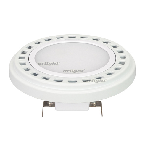 Лампа AR111-UNIT-G53-12W- Warm3000 (WH, 120 deg, 12V) (Arlight, Металл)