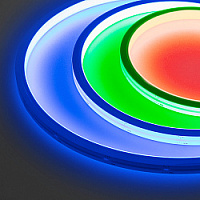 Светодиодная лента герметичная MOONLIGHT-TOP-B84-13x12mm 24V RGB (12 W/m, IP67, 5m, wire x2) (Arlight, Вывод боковой, 3 года)