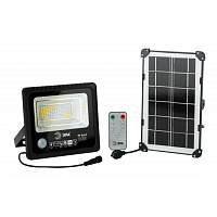 Прожектор светодиодный на солнечной батарее 50W, 5000K, с датчиком движения, ПДУ, IP65