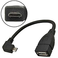 Компьютерный шнур: USB AF to MicroUSB 90 degrees (SZC)