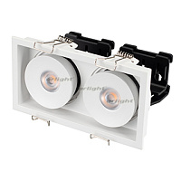 Светильник CL-SIMPLE-S148x80-2x9W Day4000 (WH, 45 deg) (Arlight, IP20 Металл, 3 года)