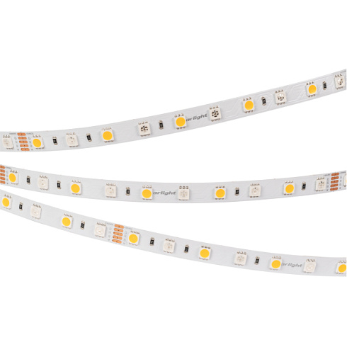 Лента RTW-SE-B60-10mm 24V RGBW-Warm (14.4 W/m, IP65, 5060, 5m) (Arlight, Открытый)
