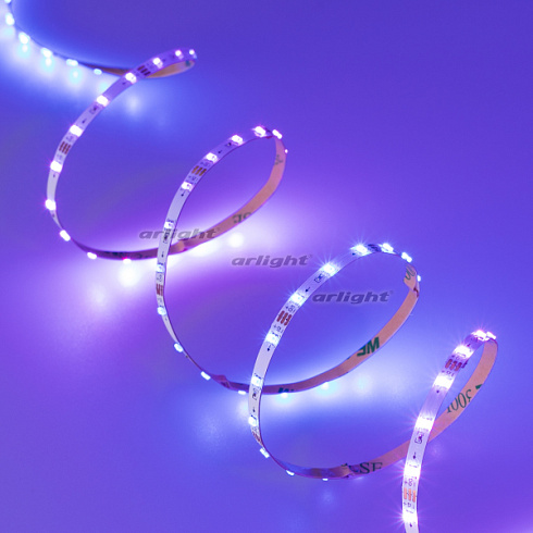 Лента SPI-2000-2020-90 5V Cx1 RGB (4mm, 14.4W/m, IP20) (Arlight, Открытый, IP20)