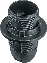 Патрон электрический Navigator 61 350 NLH-PL-R1-E14-BL пластик люстровый с кольцом