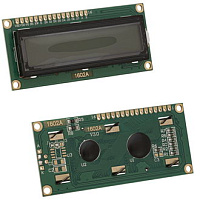 ЖК индикатор символьный RUICHI RH1602B-TYH, язык Русский - Английский