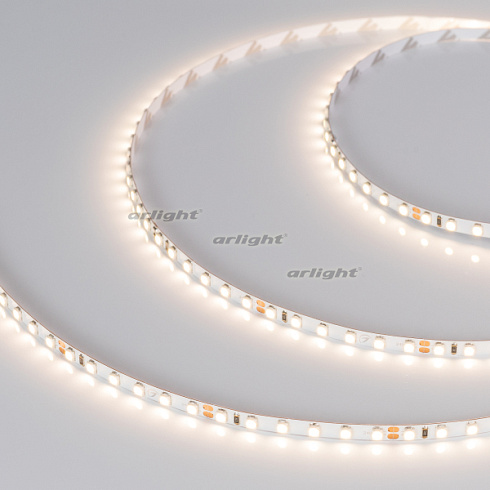 Лента RT-A120-5mm 24V Day4000 (9.6 W/m, IP20, 2835, 5m) (Arlight, узкая)