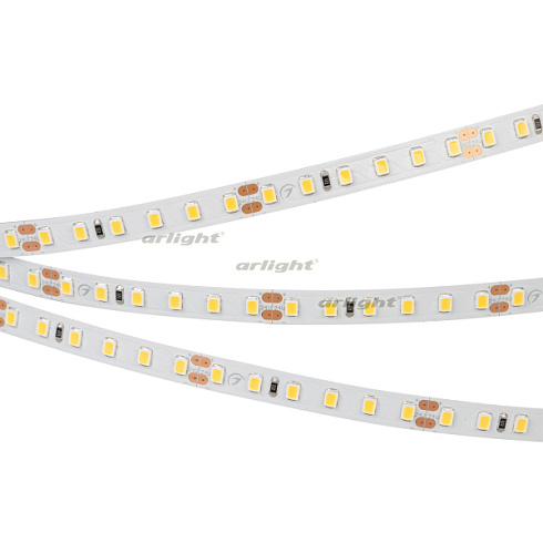 Лента RT-A120-8mm 24V Warm2700 (9.6 W/m, IP20, 2835, 50m) (Arlight, Открытый)