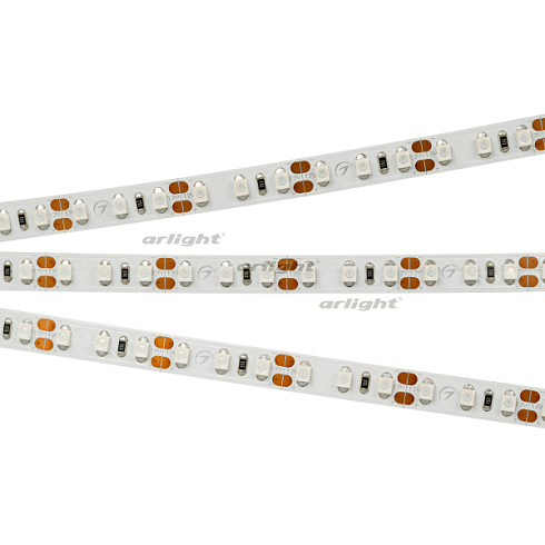 Лента RT 2-5000 12V Yellow 2x (3528, 600 LED, LUX) (Arlight, 9.6 Вт/м, IP20)