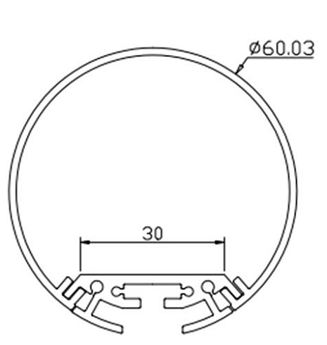 Профиль DL-PS 60 (с рассеивателем)