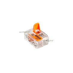 Клемма 221-412 (2 провода, 4мм) (WAGO, Пластик)