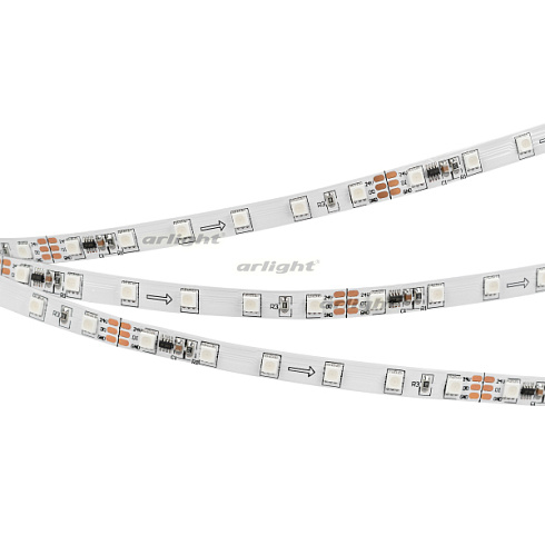 Светодиодная лента SPI-F72-7mm 24V RGB-PX6 (14.4 W/m, IP20, 3535, 5m) (Arlight, Открытый, IP20)