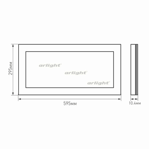 Панель IM-300x600A-18W Day White (Arlight, IP40 Металл, 3 года)