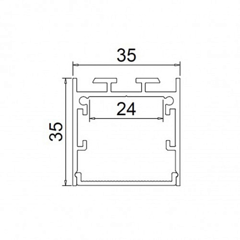 Профиль DL-N 3535 (с рассеивателем)