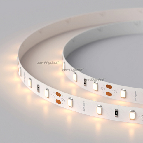 Лента RT-A60-8mm 12V Warm2400 (7.2 W/m, IP20, 2835, 5m) (Arlight, 7.2 Вт/м, IP20)