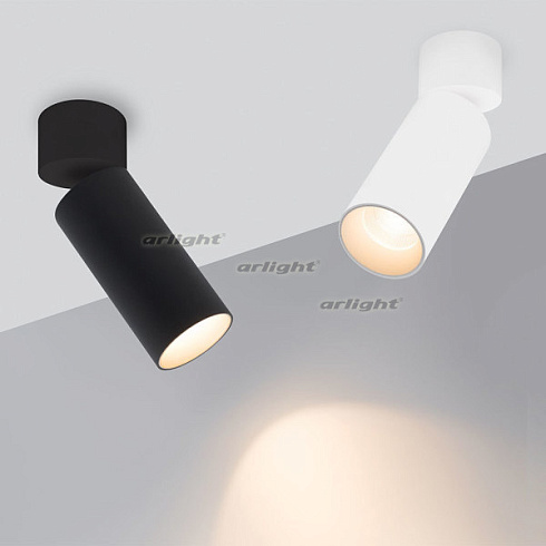 Корпус SP-POLO-SURFACE-FLAP-R65 (BK, 1-3, 200mA) (Arlight, IP20 Металл, 3 года)