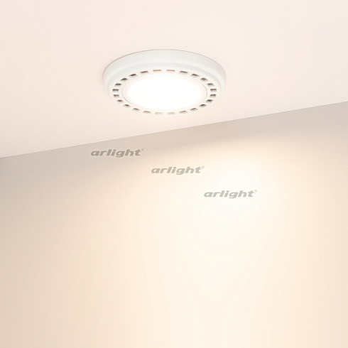 Лампа AR111-UNIT-GU10-15W-DIM Warm3000 (WH, 120 deg, 230V) (Arlight, Металл)
