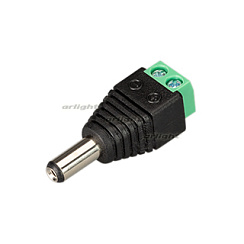Коннектор Terminal-MONO-2pin-M (Jack 5.5) (Arlight, Пластик)