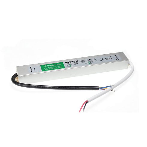 Блок питания для светодиодных лент 24V 36W IP67 Compact (металл)