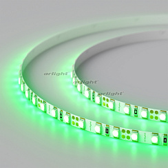 Лента RT 2-5000 12V Green 5mm 2x (3528, 600 LED, LUX) (Arlight, 9.6 Вт/м, IP20)