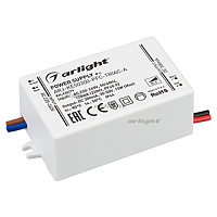 Блок питания ARJ-KE50300-PFC-TRIAC-A (15W, 300mA) (Arlight, IP44 Пластик, 5 лет)