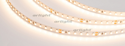 Лента RT-A120-8mm 24V Warm2700 (9.6 W/m, IP20, 2835, 50m) (Arlight, Открытый)