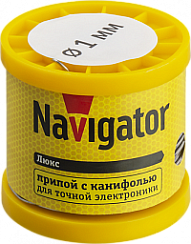 Припой Navigator 93 085 NEM-Pos02-61K-1-K200 (ПОС-61, катушка, 1 мм, 200 гр)