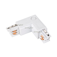 Коннектор угловой LGD-4TR-CON-L-EXT-WH (C) (Arlight, IP20 Пластик, 3 года)