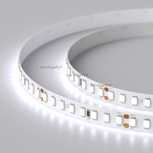 Лента RT 2-5000 24V Cool 8K 2x (2835, 160 LED/m, LUX) (Arlight, 12 Вт/м, IP20)