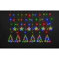 Гирлянда Navigator 95 126 NGF-D033-04 (бахрома звезды и елочки RGBY 2.5*1м IP20)
